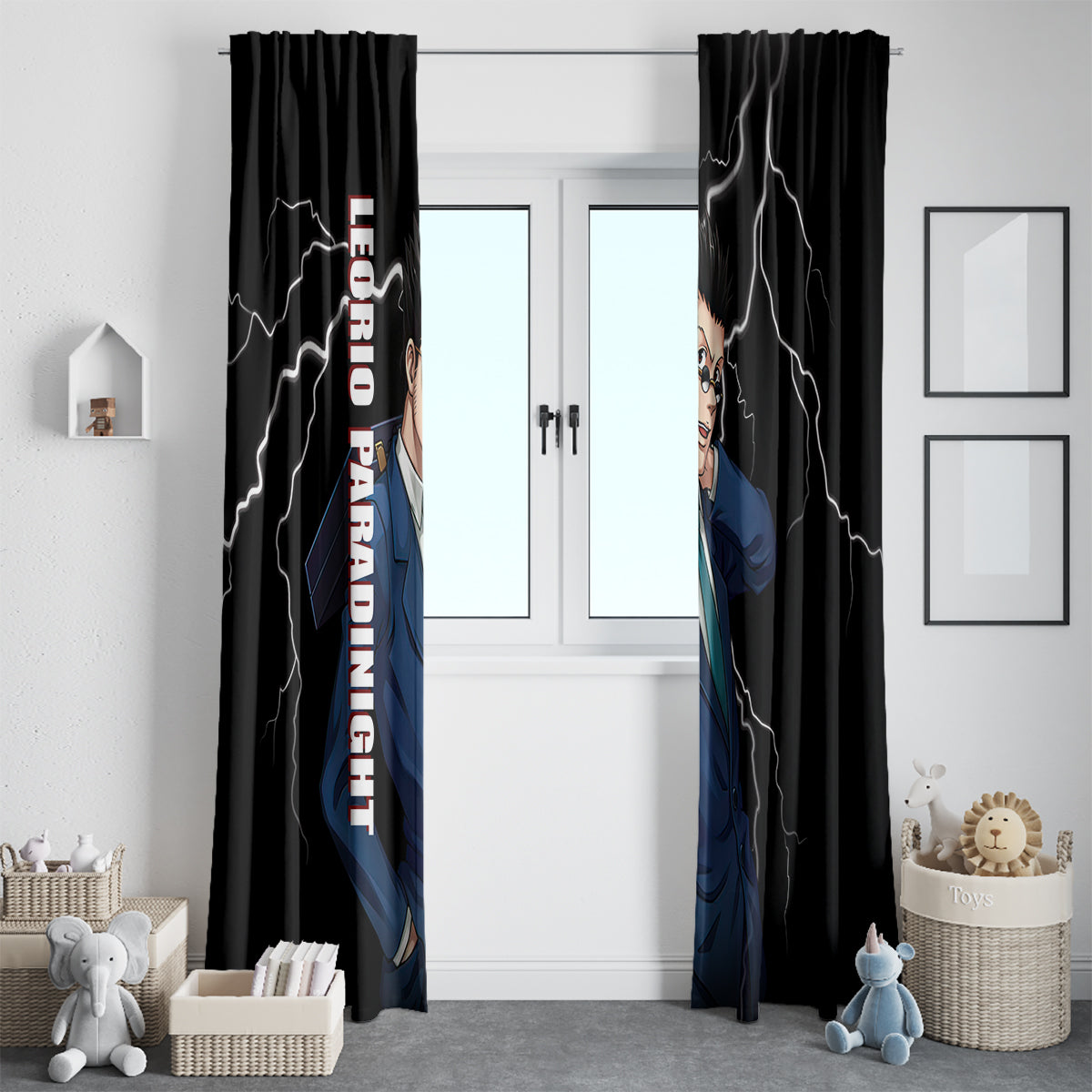 Leorio Hunter X Hunter Window Curtain Anime Style