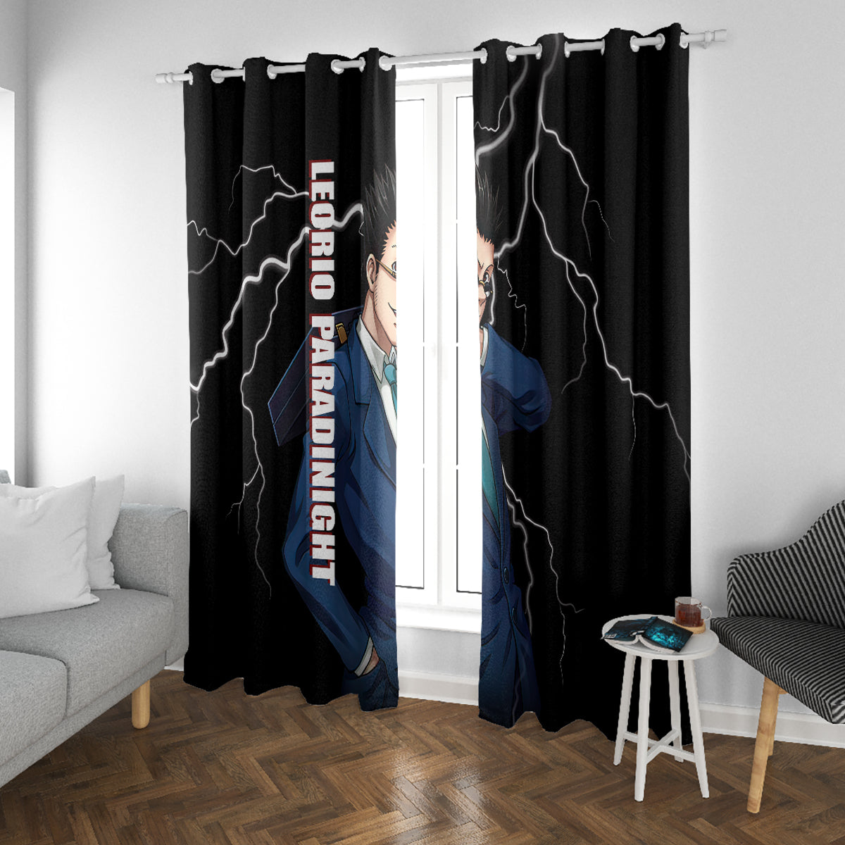 Leorio Hunter X Hunter Window Curtain Anime Style