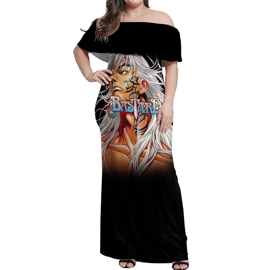 Dark Schneider Basrard Off Shoulder Maxi Dress Anime Style