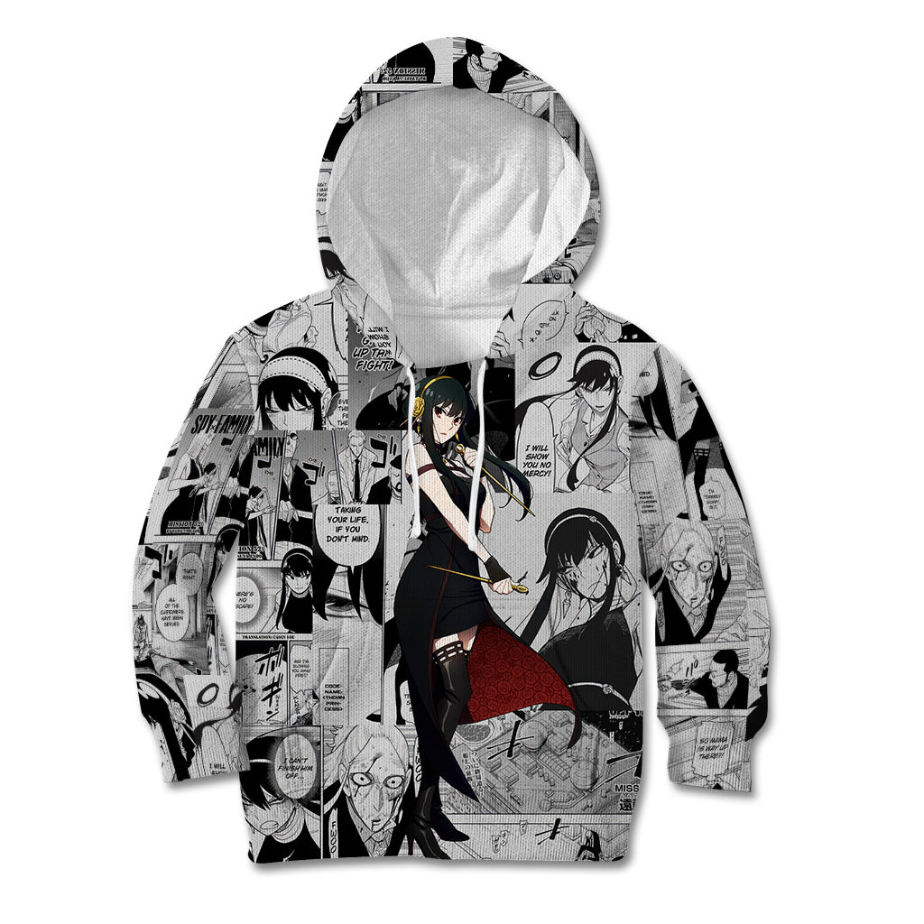 Yor Forger Spy X Family Kid Hoodie Manga Mix Anime Style