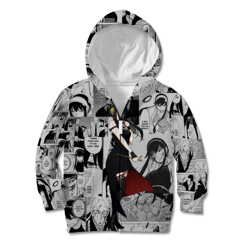 Yor Forger Spy X Family Kid Hoodie Manga Mix Anime Style