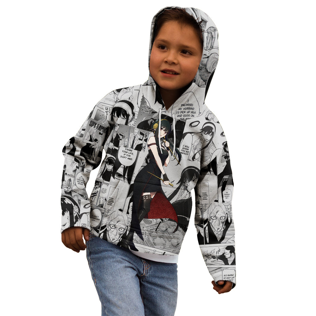 Yor Forger Spy X Family Kid Hoodie Manga Mix Anime Style