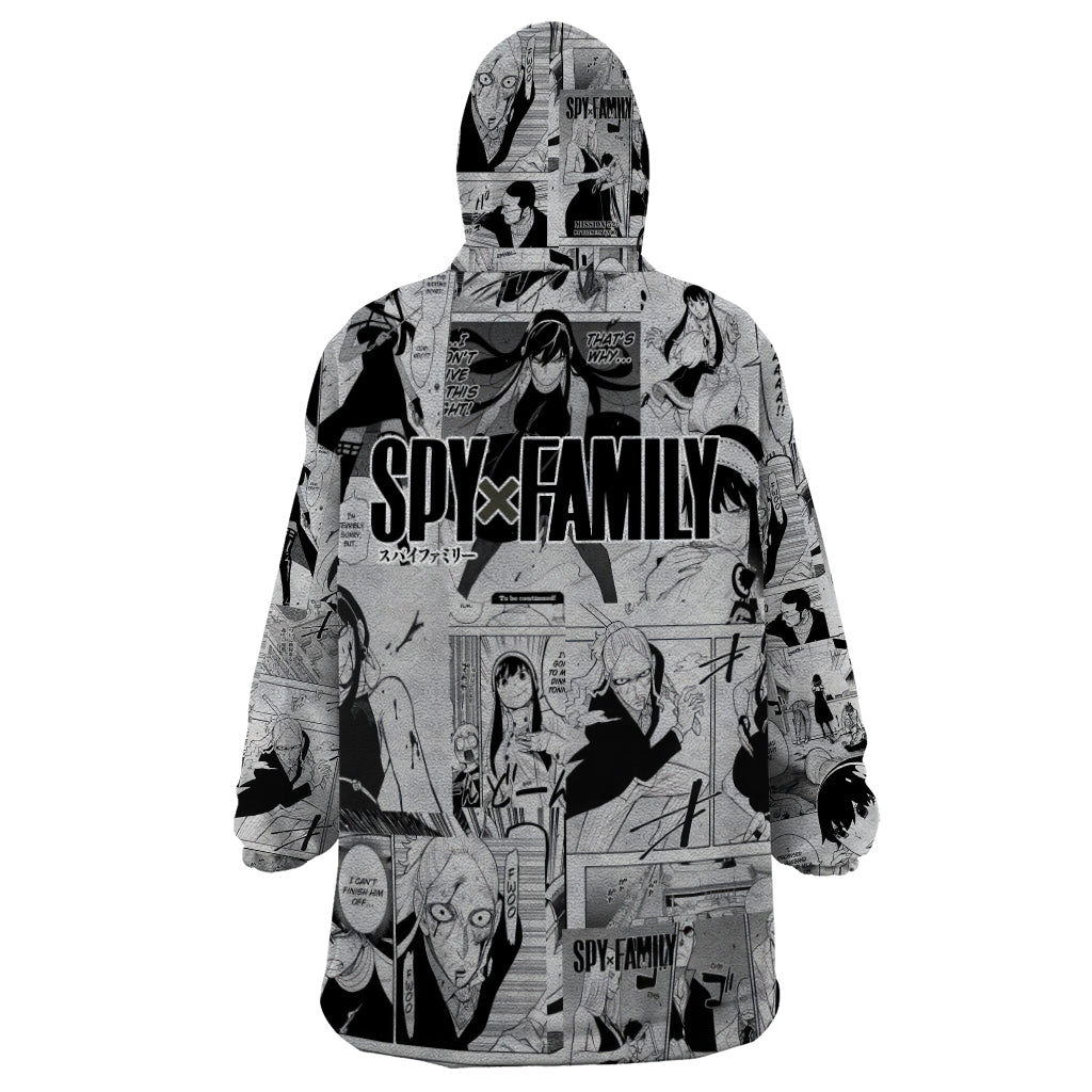 Yor Forger Spy X Family Wearable Blanket Hoodie Manga Mix Anime Style