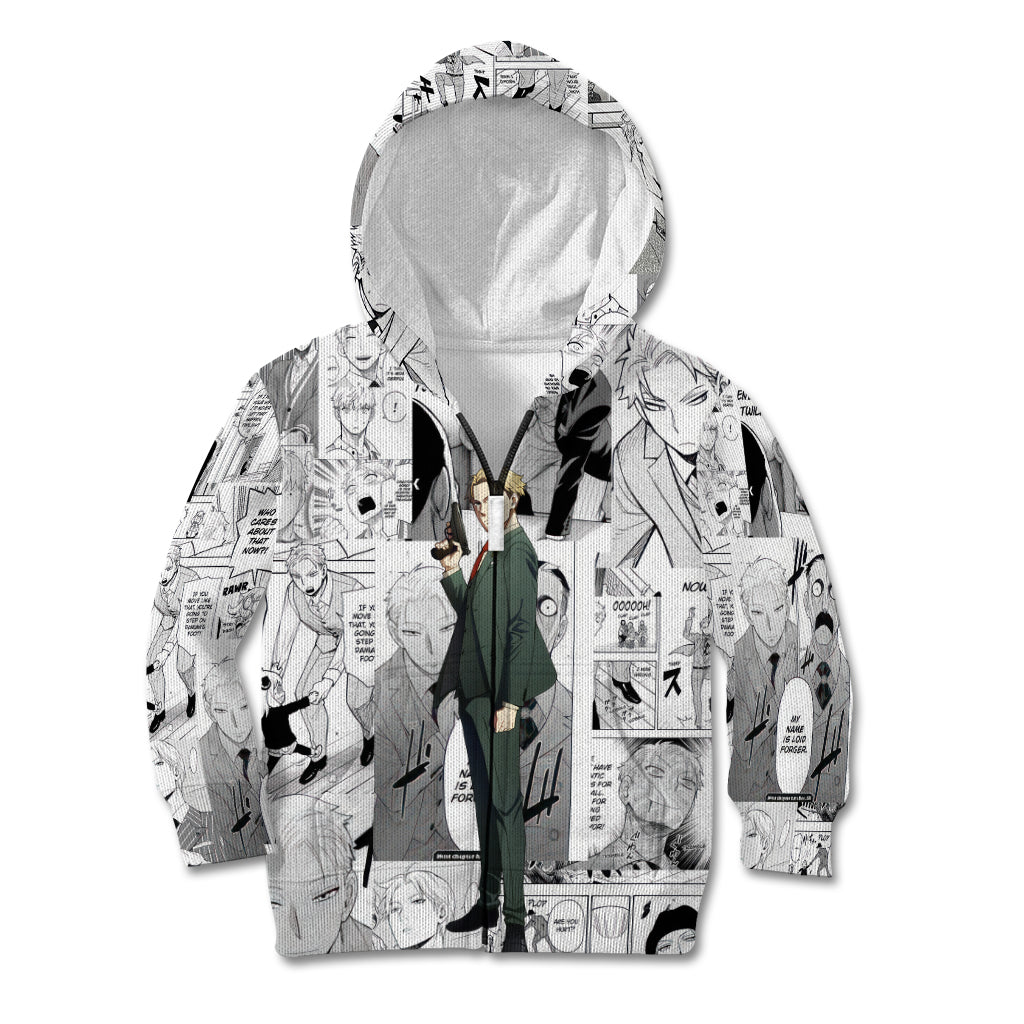 Loid Forger Spy X Family Kid Hoodie Manga Mix Anime Style