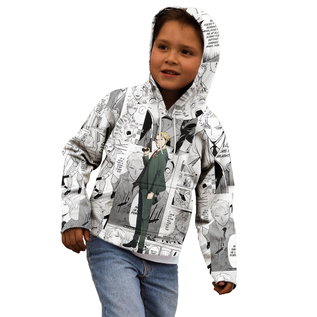 Loid Forger Spy X Family Kid Hoodie Manga Mix Anime Style