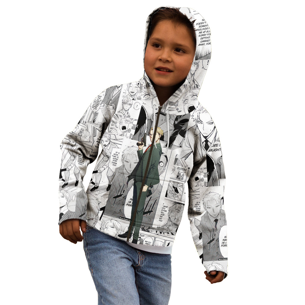 Loid Forger Spy X Family Kid Hoodie Manga Mix Anime Style