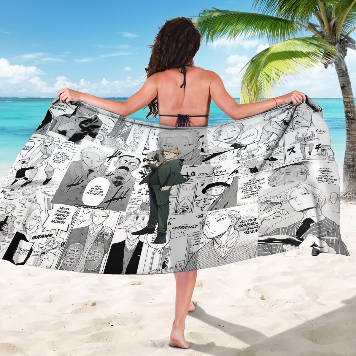 Loid Forger Spy X Family Sarong Manga Mix Anime Style