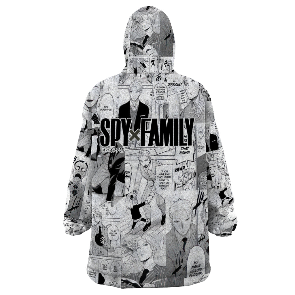 Loid Forger Spy X Family Wearable Blanket Hoodie Manga Mix Anime Style