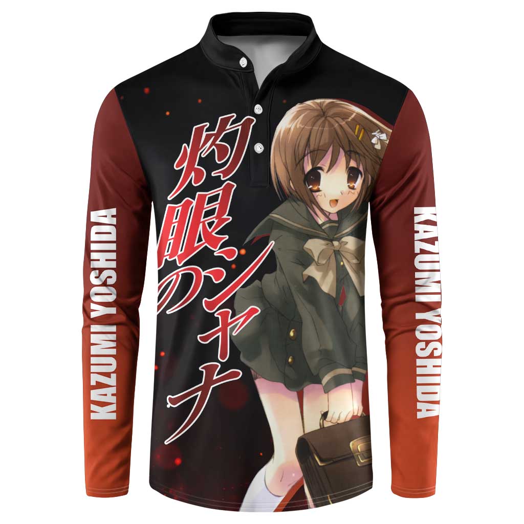 Kazumi Yoshida - Shakugan no Shana Button Sweatshirt Anime Style