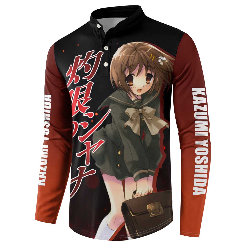Kazumi Yoshida - Shakugan no Shana Button Sweatshirt Anime Style