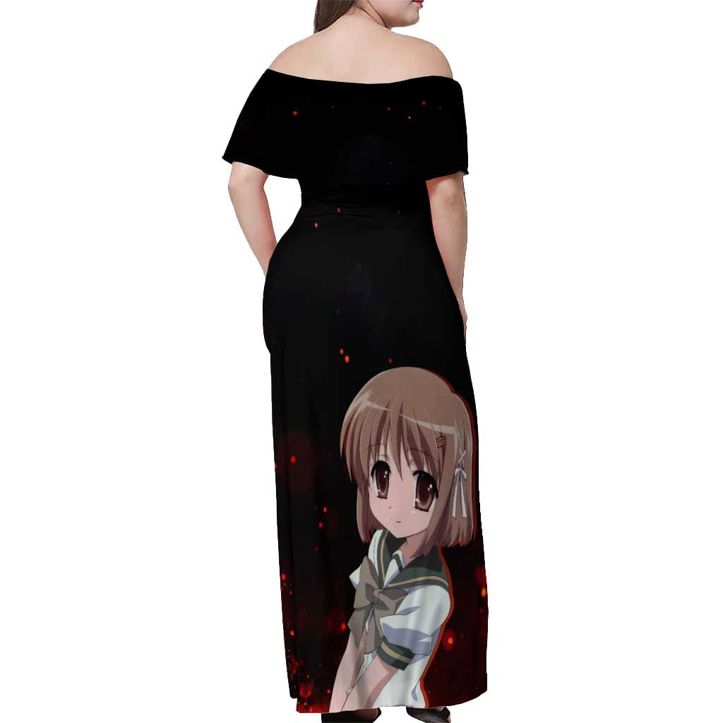 Kazumi Yoshida - Shakugan no Shana Off Shoulder Maxi Dress Anime Style