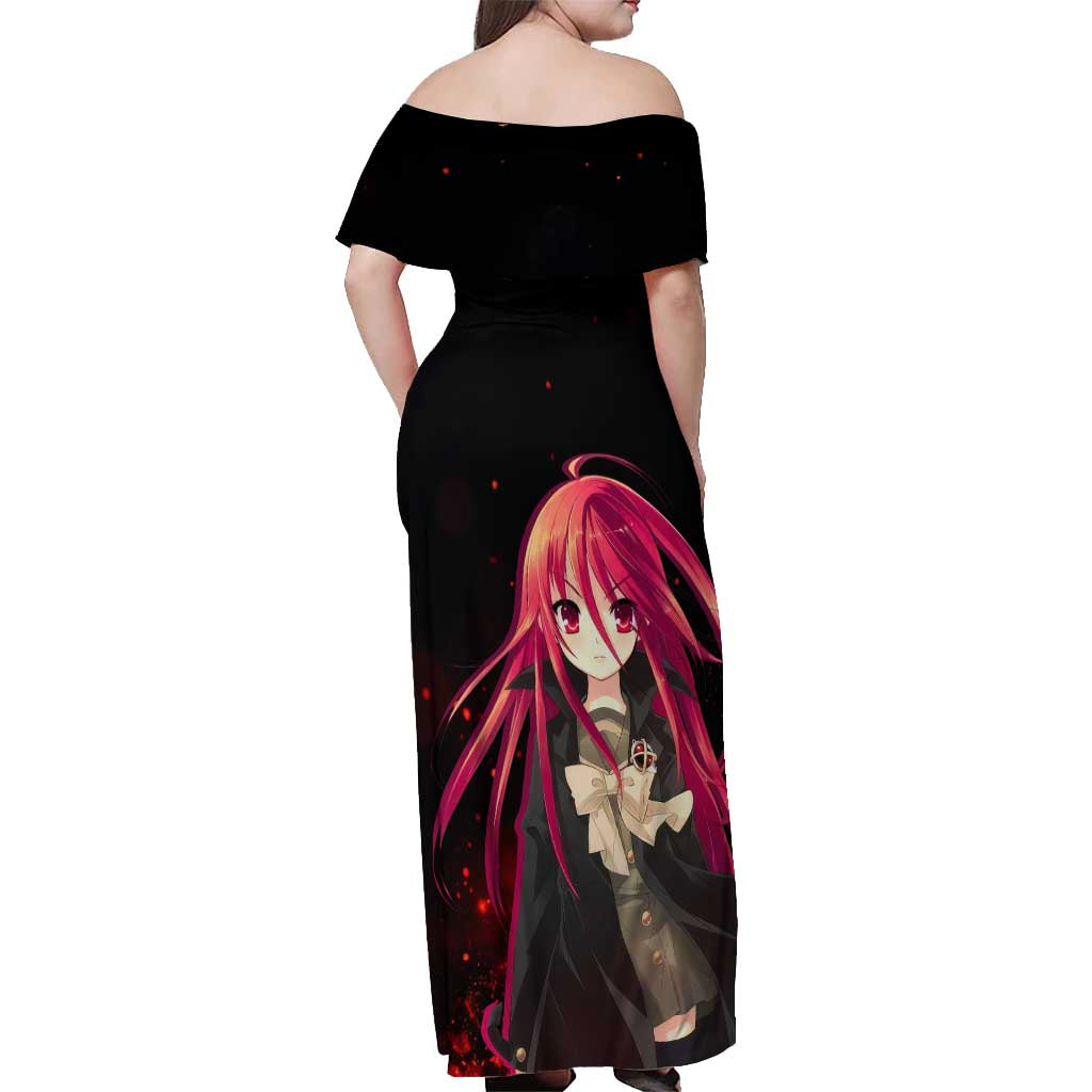 Shana - Shakugan no Shana Off Shoulder Maxi Dress Anime Style