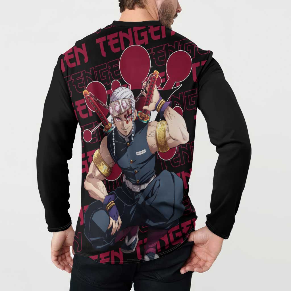Tengen Uzui - Demon Slayer Button Sweatshirt Anime Style