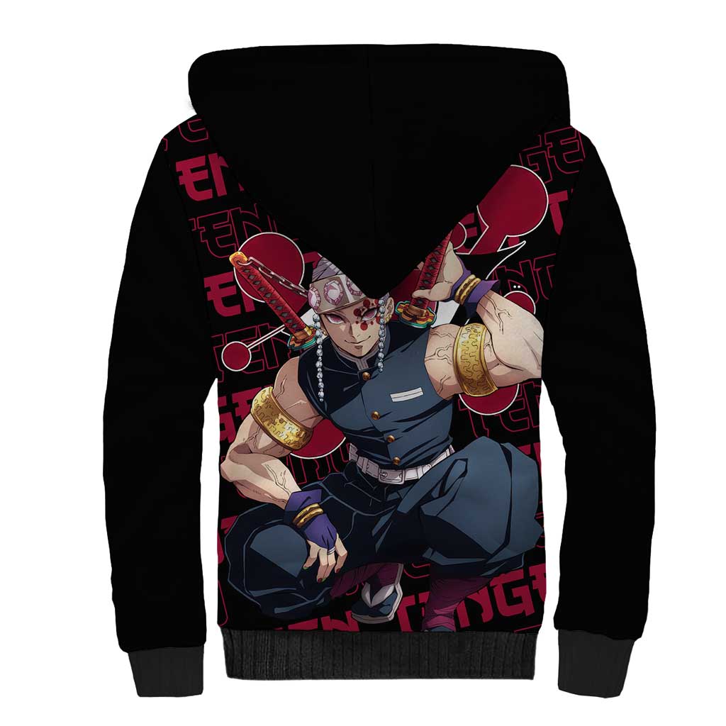 Tengen Uzui - Demon Slayer Sherpa Hoodie Anime Style