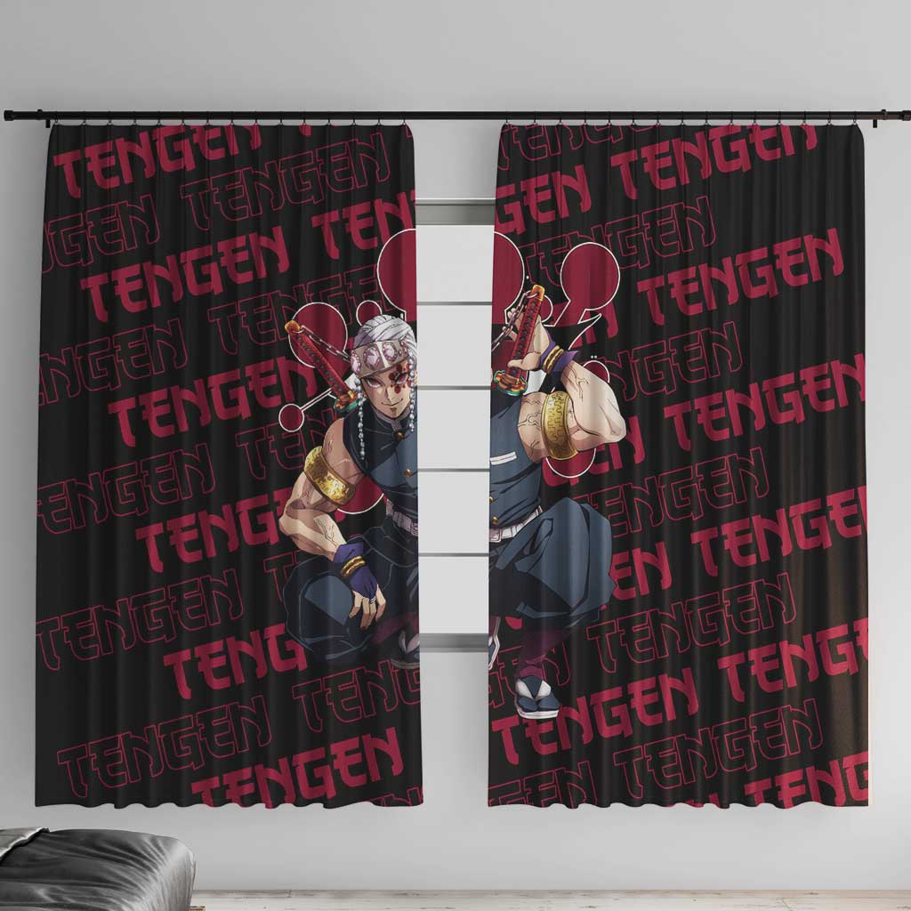 Tengen Uzui - Demon Slayer Window Curtain Anime Style