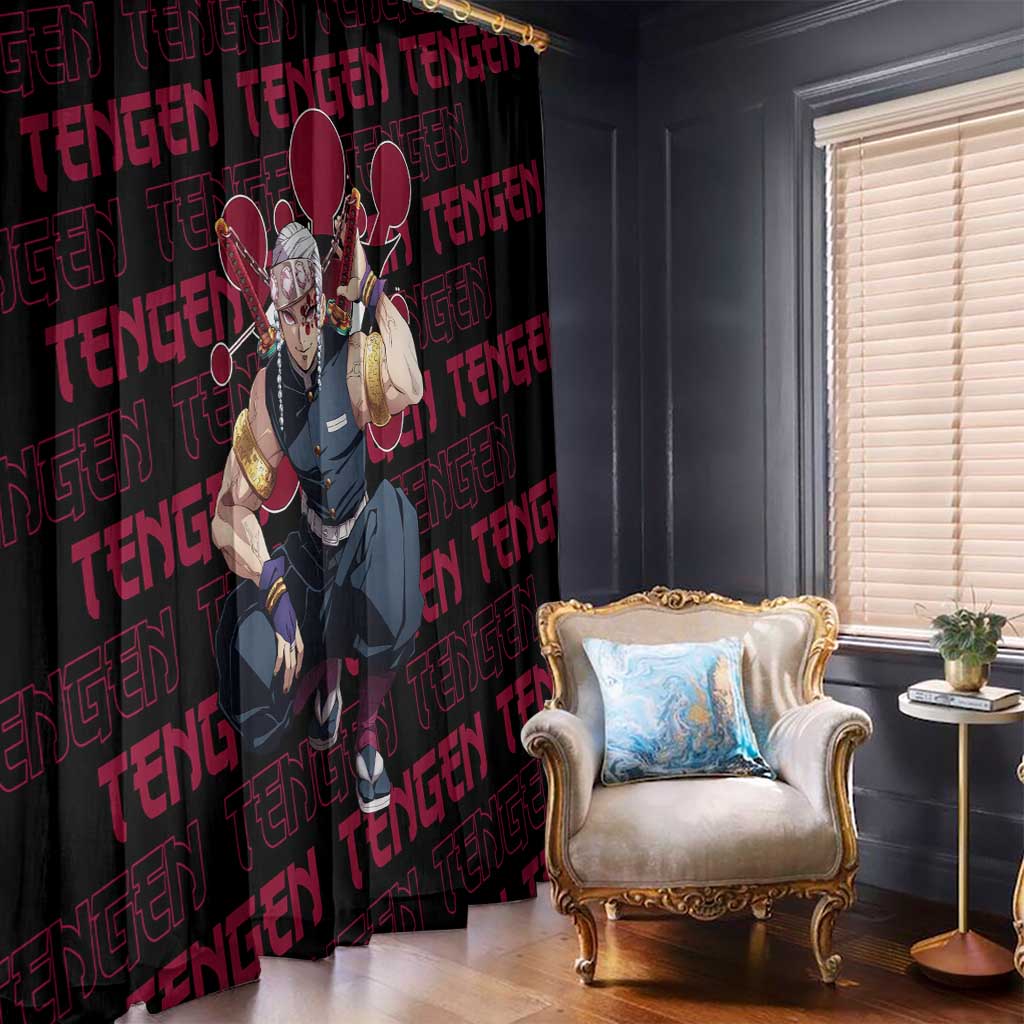 Tengen Uzui - Demon Slayer Window Curtain Anime Style