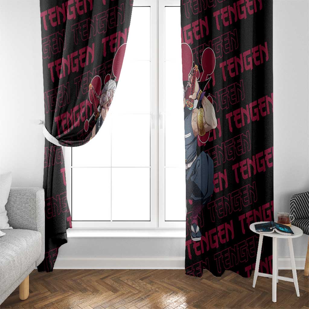 Tengen Uzui - Demon Slayer Window Curtain Anime Style