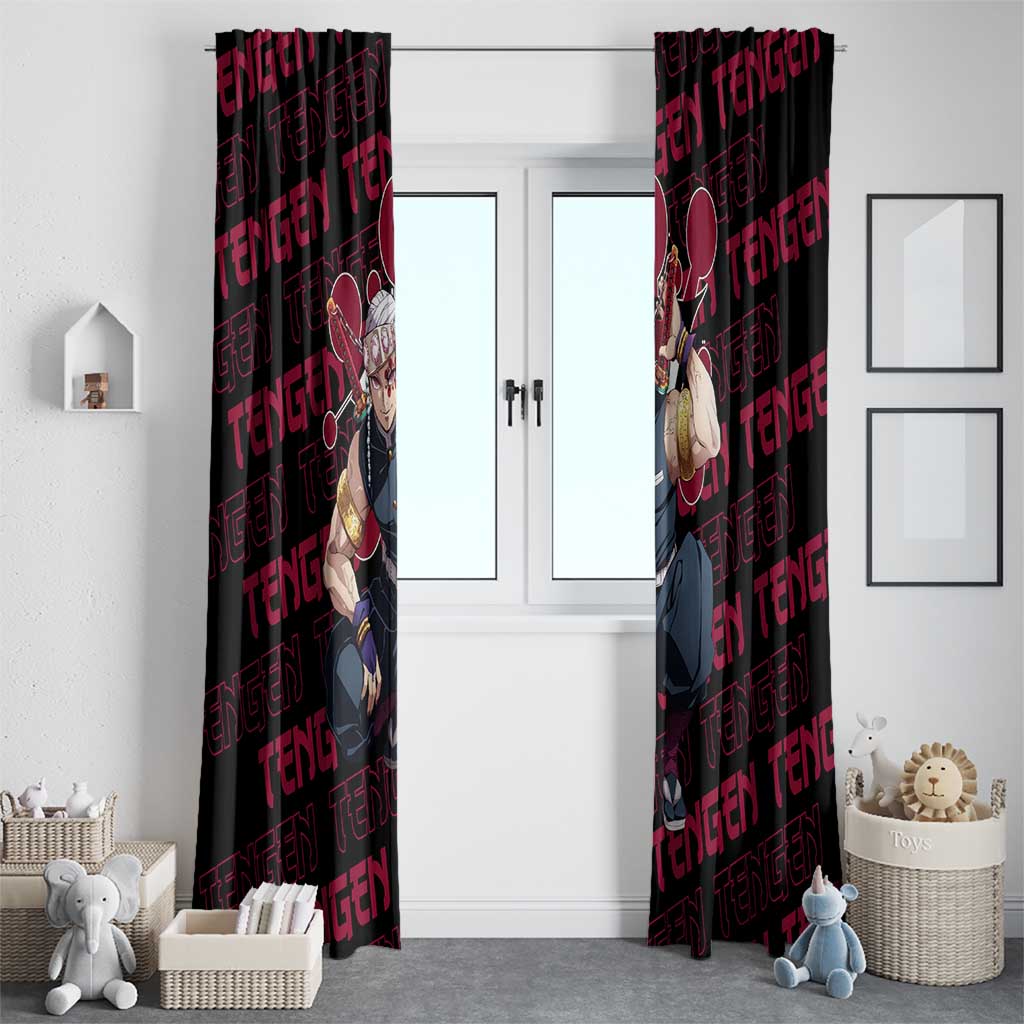 Tengen Uzui - Demon Slayer Window Curtain Anime Style