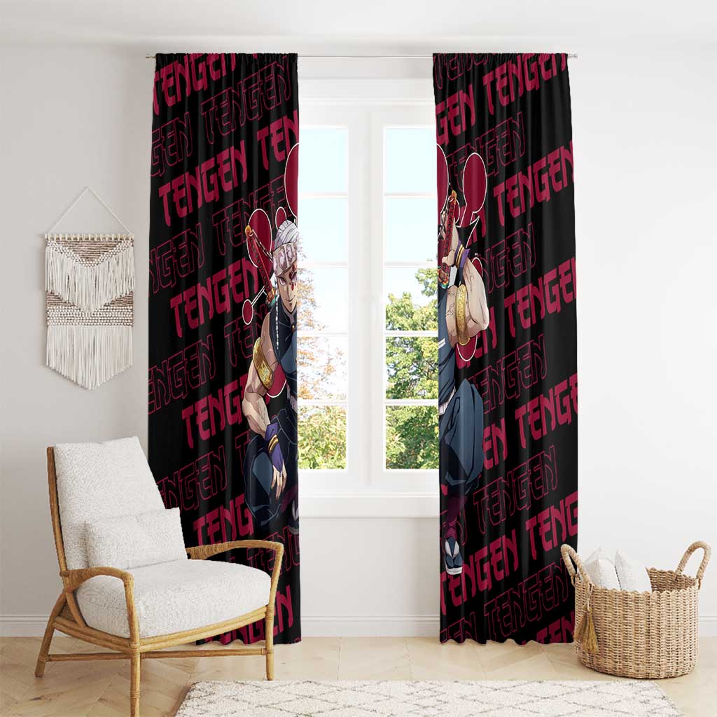 Tengen Uzui - Demon Slayer Window Curtain Anime Style