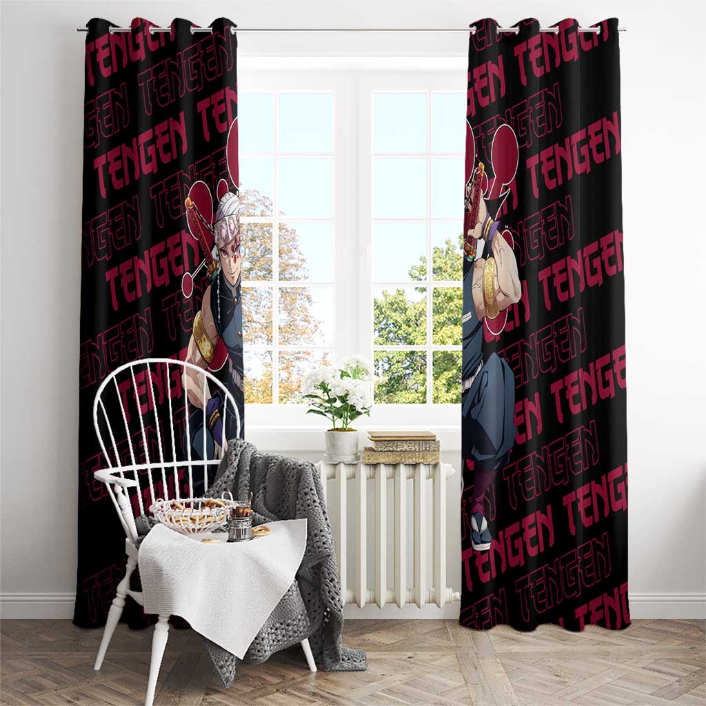 Tengen Uzui - Demon Slayer Window Curtain Anime Style