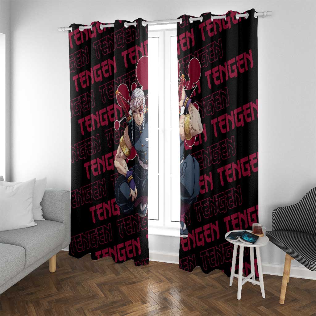 Tengen Uzui - Demon Slayer Window Curtain Anime Style