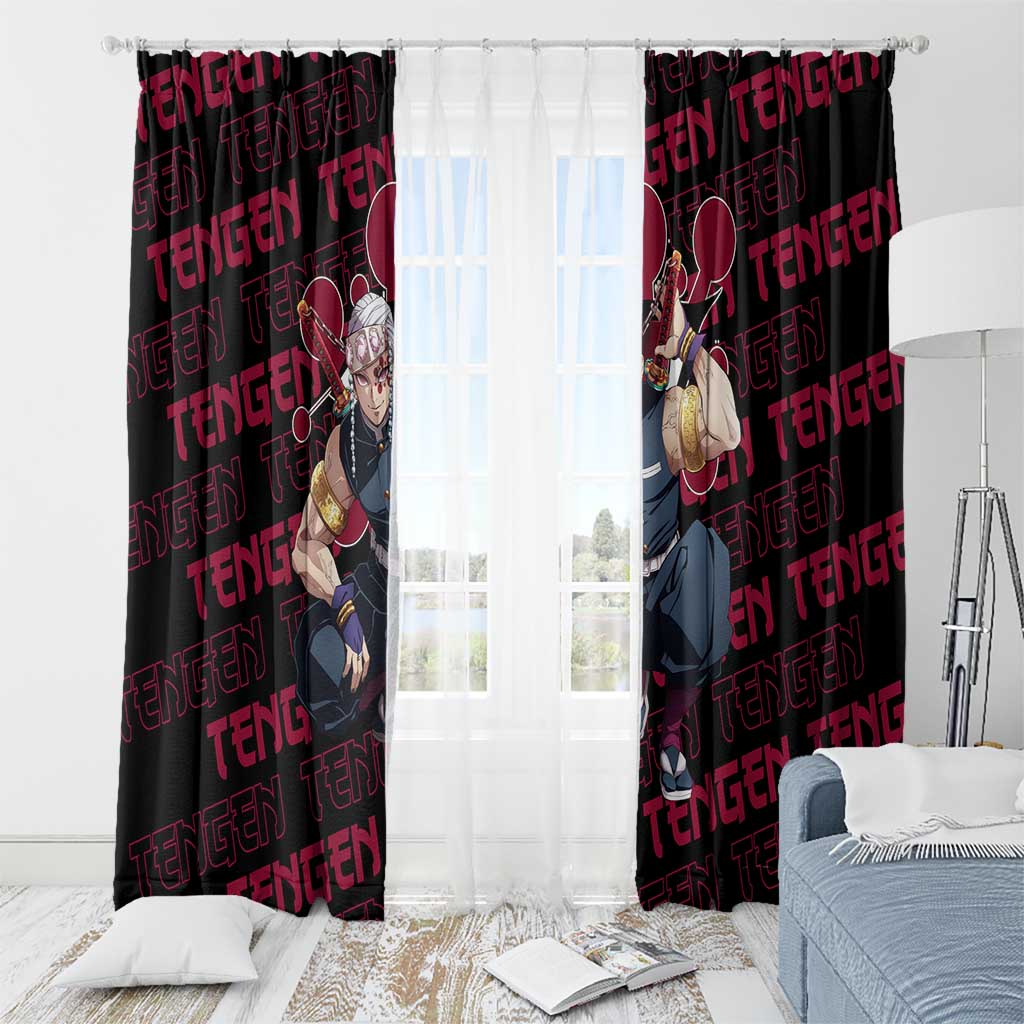 Tengen Uzui - Demon Slayer Window Curtain Anime Style