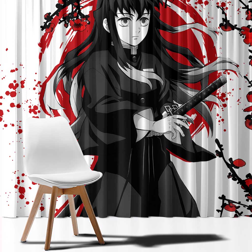 Muichiro Tokito - Demon Slayer Window Curtain Anime Japan Style