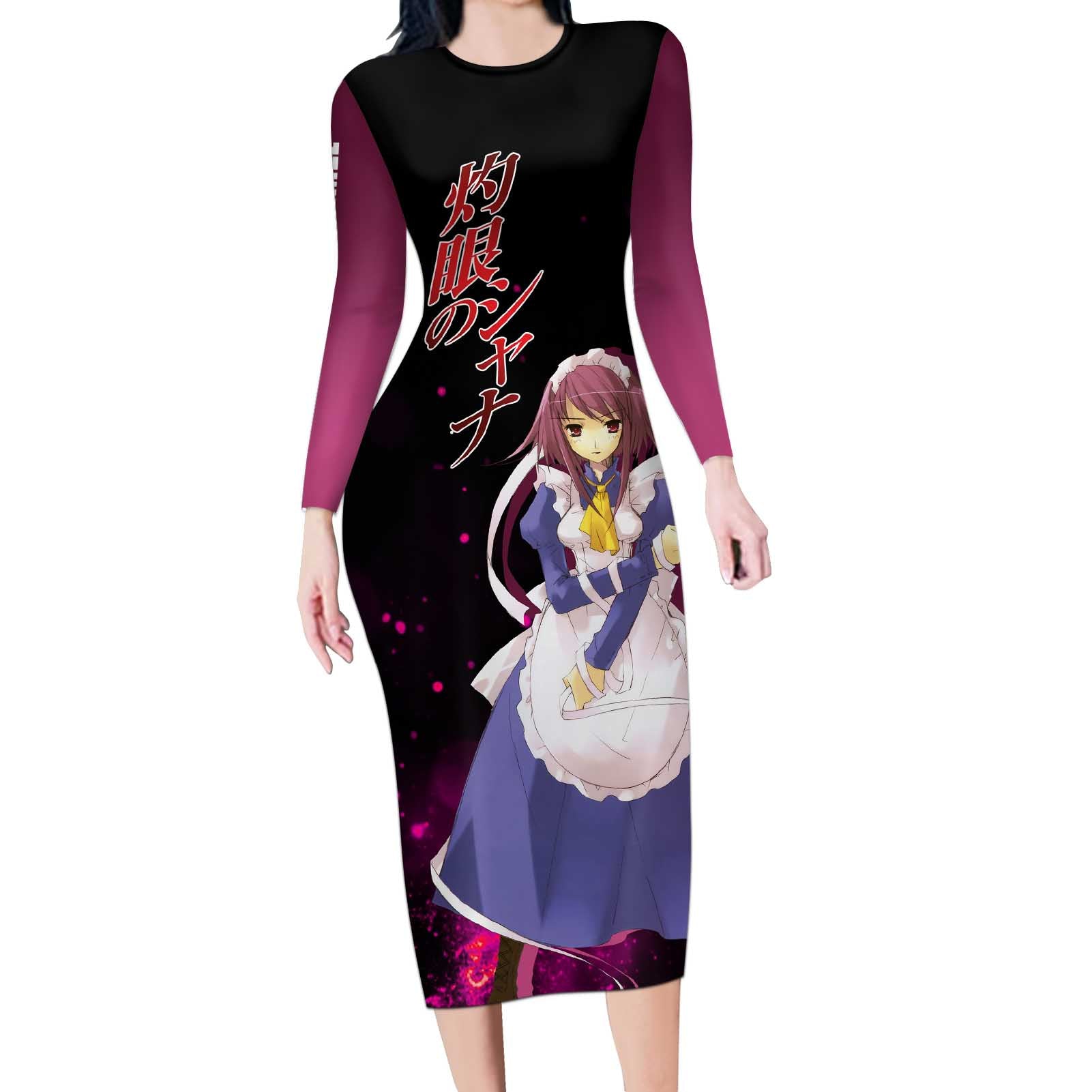 Wilhelmina Carmel - Shakugan no Shana Long Sleeve Bodycon Dress Anime Style