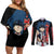 Mash Burnedead - Magic And Muscles Couples Matching Off Shoulder Short Dress and Long Sleeve Button Shirt Anime Style