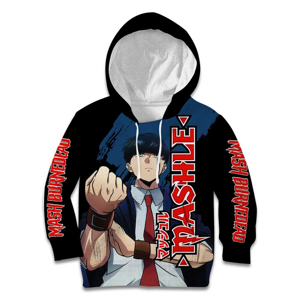 Mash Burnedead - Magic And Muscles Kid Hoodie Anime Style