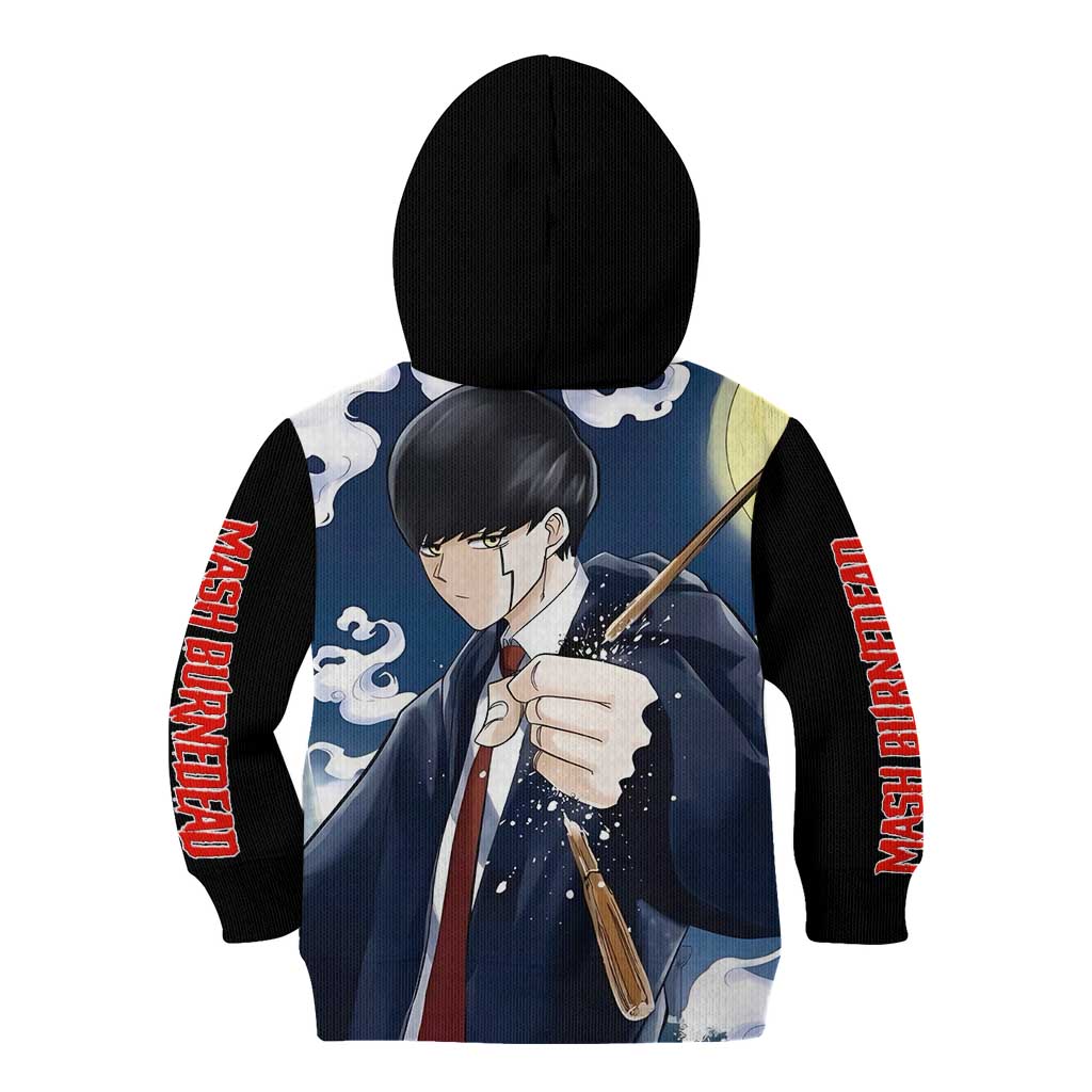 Mash Burnedead - Magic And Muscles Kid Hoodie Anime Style