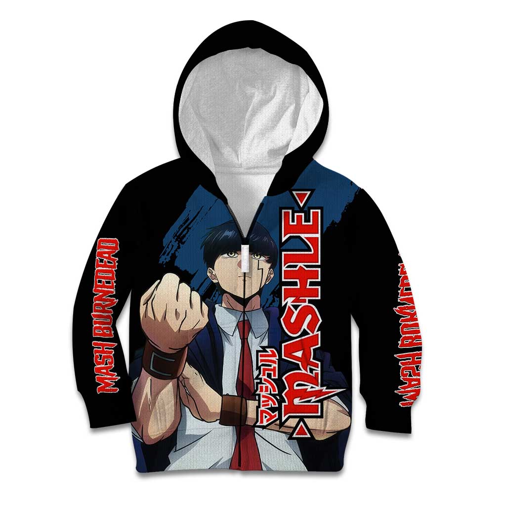 Mash Burnedead - Magic And Muscles Kid Hoodie Anime Style