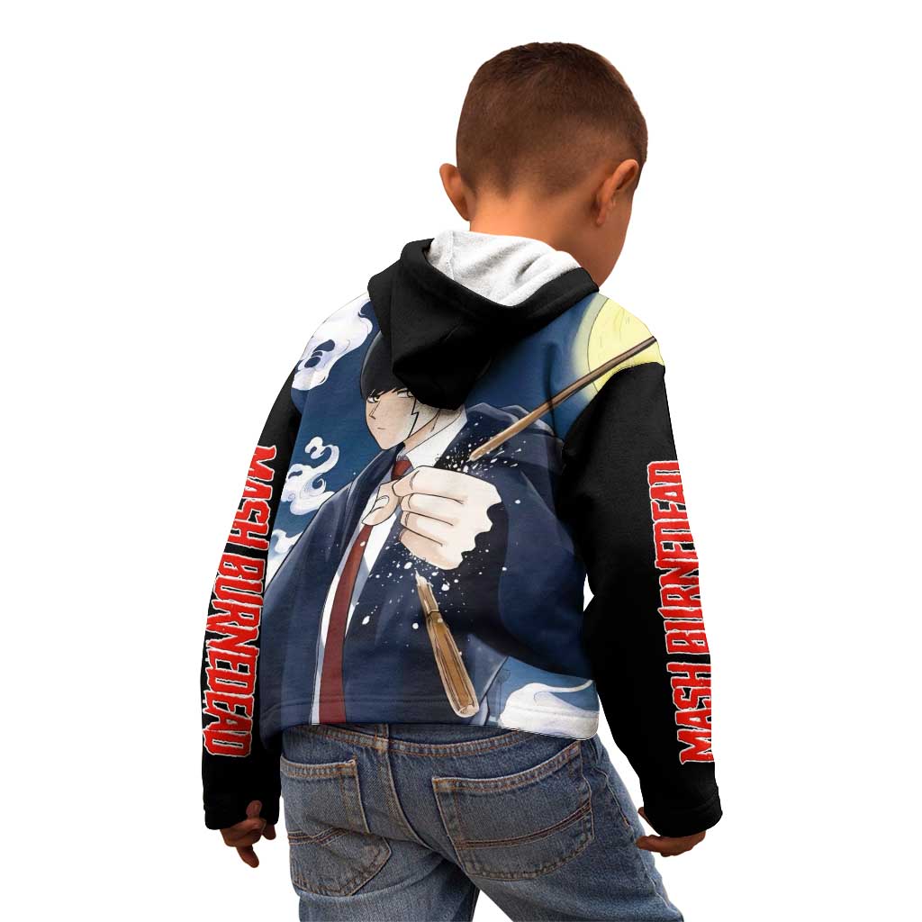Mash Burnedead - Magic And Muscles Kid Hoodie Anime Style