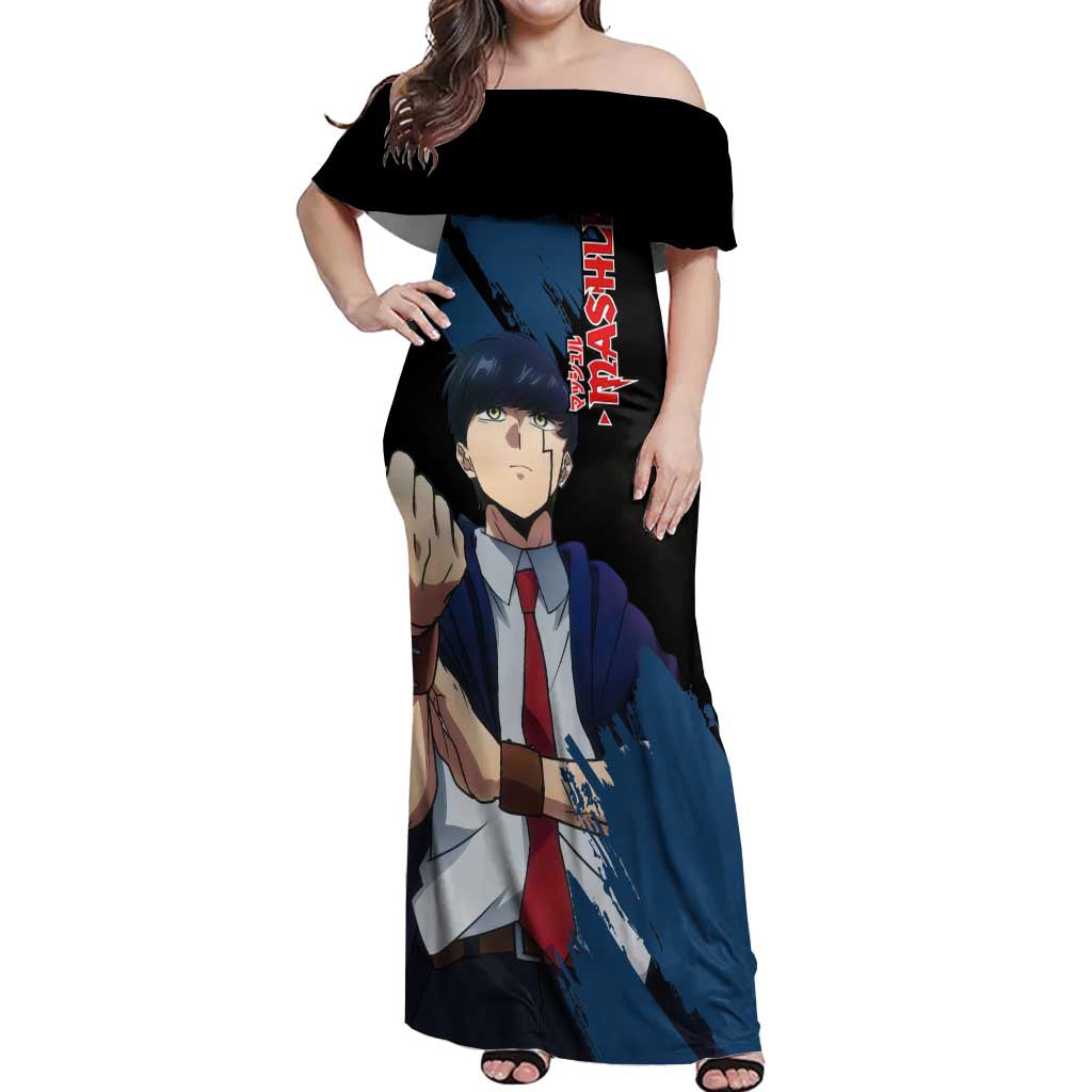 Mash Burnedead - Magic And Muscles Off Shoulder Maxi Dress Anime Style
