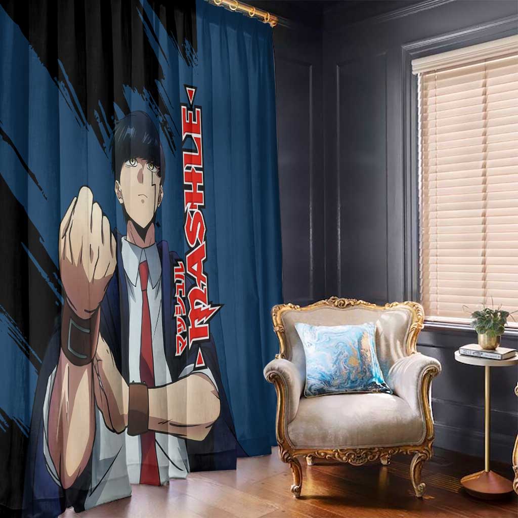 Mash Burnedead - Magic And Muscles Window Curtain Anime Style