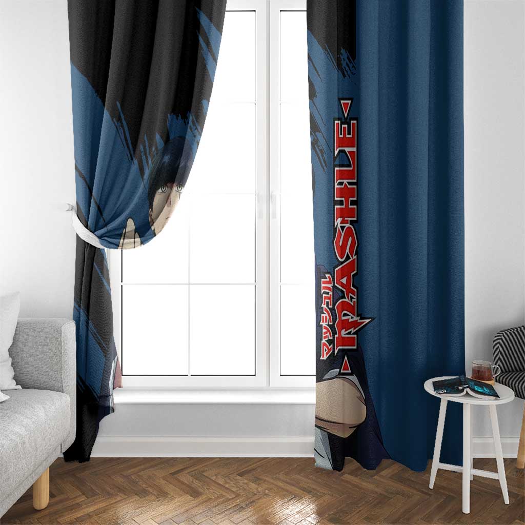 Mash Burnedead - Magic And Muscles Window Curtain Anime Style
