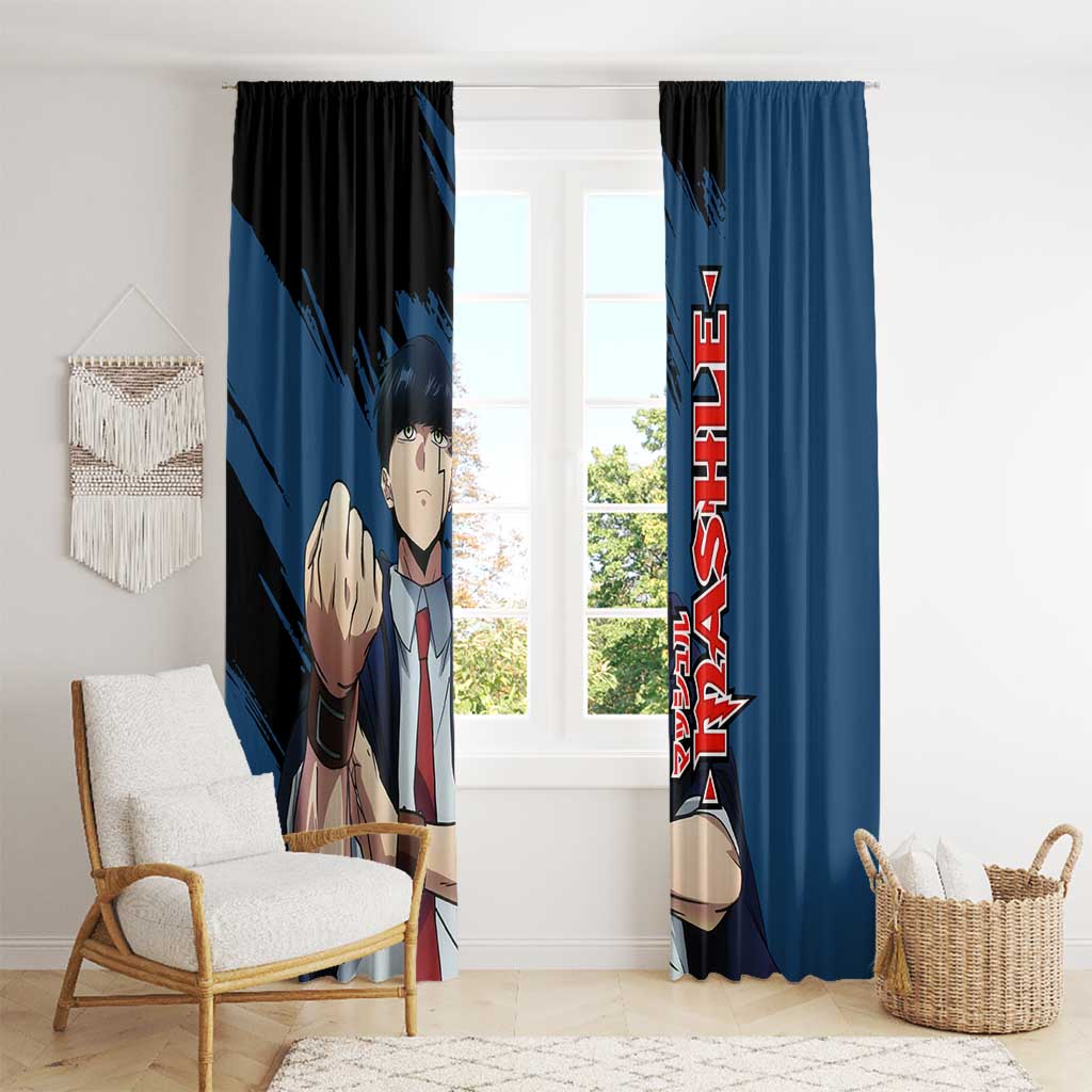 Mash Burnedead - Magic And Muscles Window Curtain Anime Style