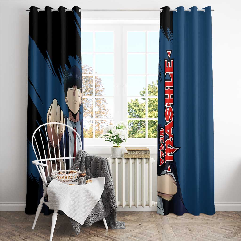 Mash Burnedead - Magic And Muscles Window Curtain Anime Style