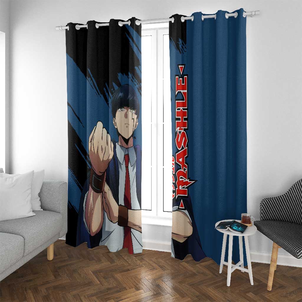 Mash Burnedead - Magic And Muscles Window Curtain Anime Style