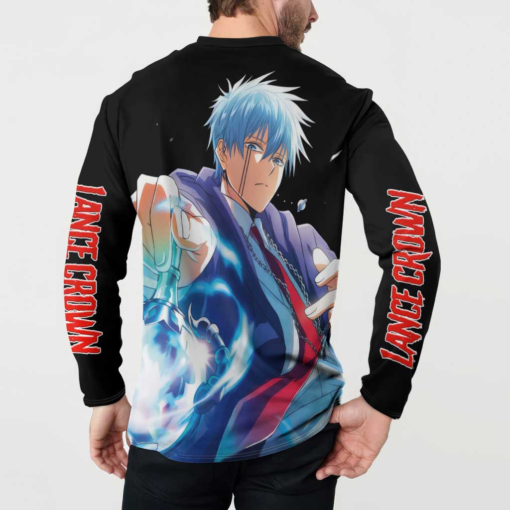 Lance Crown - Magic And Muscles Button Sweatshirt Anime Style
