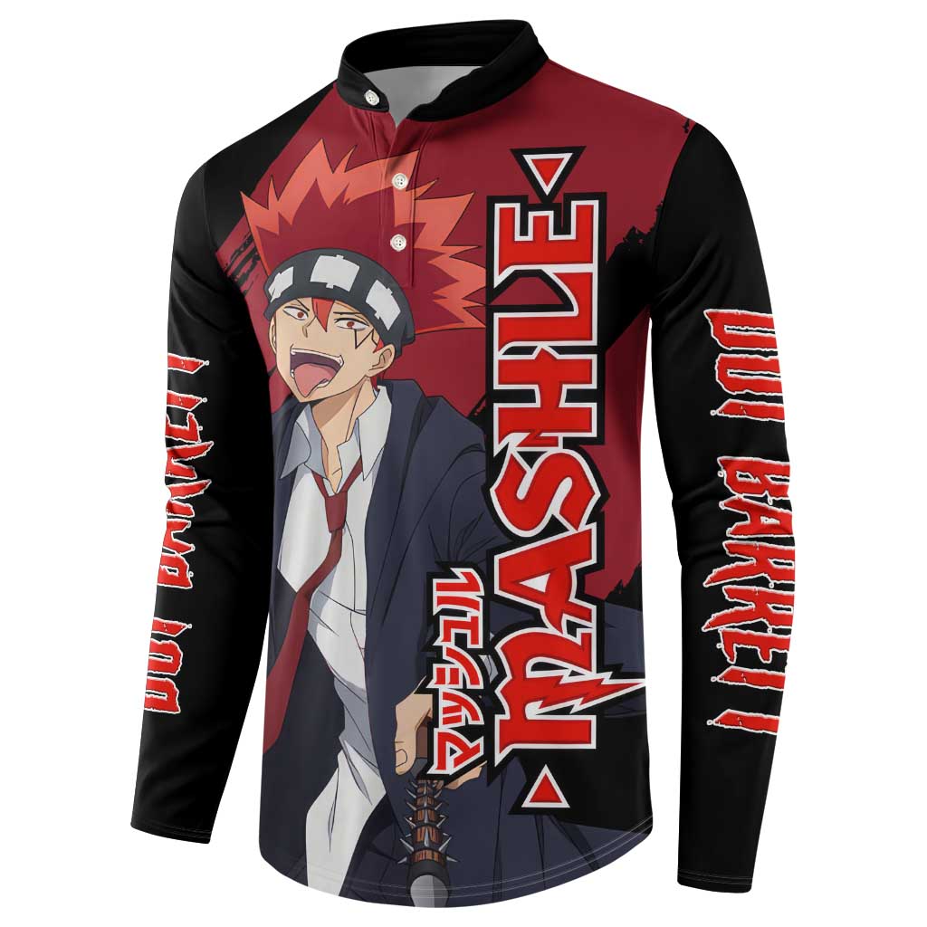 Dot Barrett - Magic And Muscles Button Sweatshirt Anime Style
