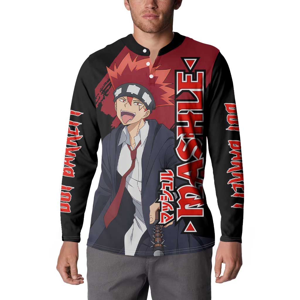 Dot Barrett - Magic And Muscles Button Sweatshirt Anime Style