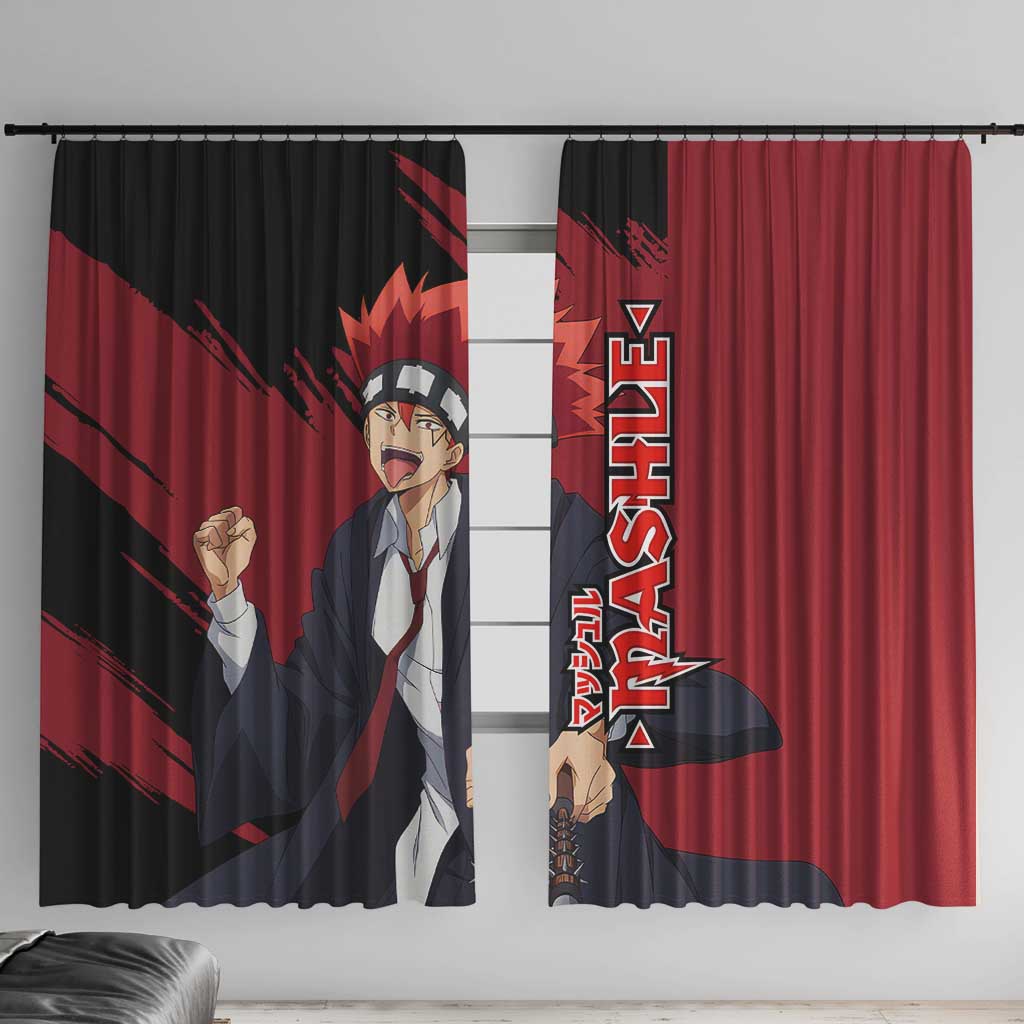 Dot Barrett - Magic And Muscles Window Curtain Anime Style