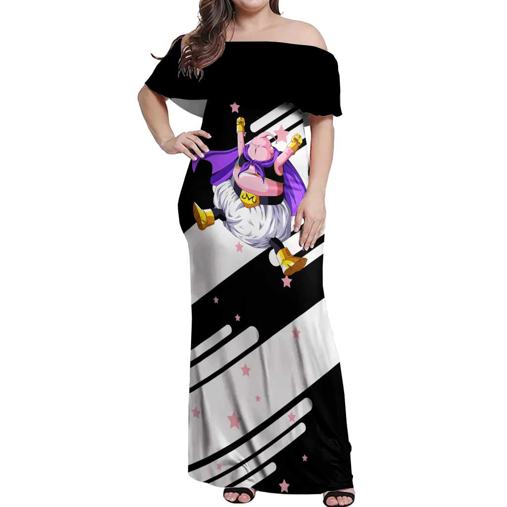 Fat Majin Buu - Dragon Ball Off Shoulder Maxi Dress Anime Style