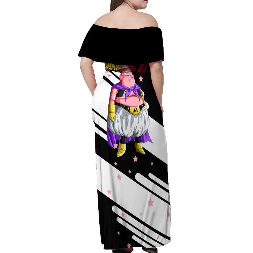 Fat Majin Buu - Dragon Ball Off Shoulder Maxi Dress Anime Style