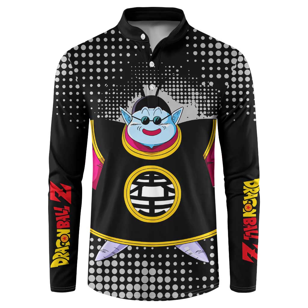 King Kai - Dragon Ball Button Sweatshirt Anime Style