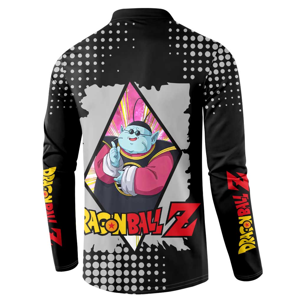 King Kai - Dragon Ball Button Sweatshirt Anime Style