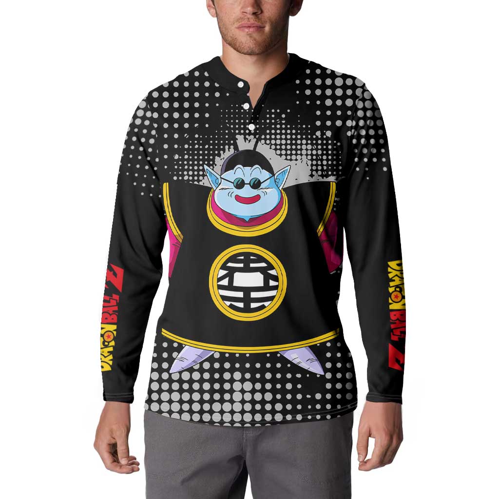 King Kai - Dragon Ball Button Sweatshirt Anime Style