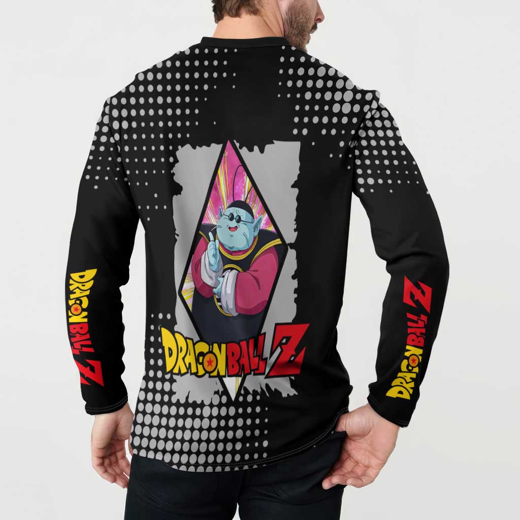 King Kai - Dragon Ball Button Sweatshirt Anime Style