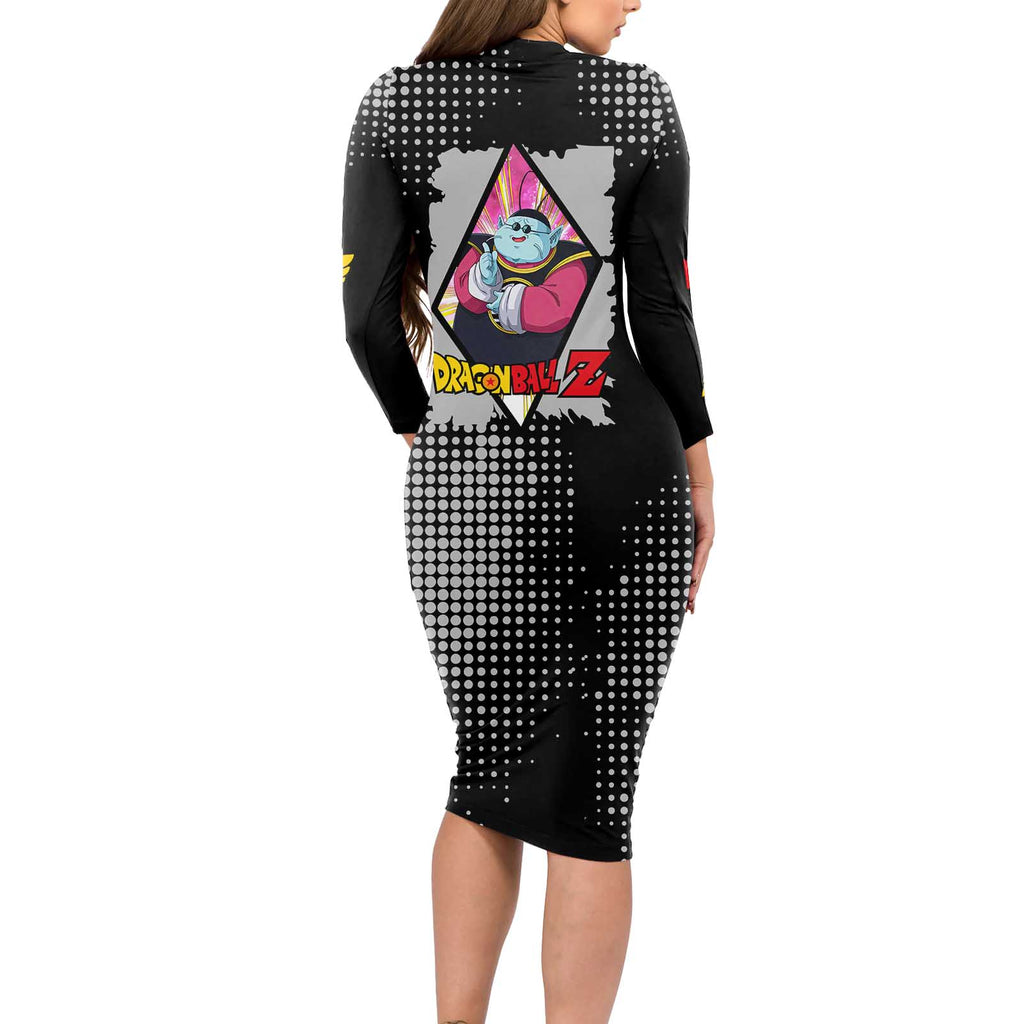 King Kai - Dragon Ball Long Sleeve Bodycon Dress Anime Style